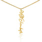 Just for You! A Birth Month Flower Name Necklace