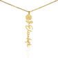 Just for You! A Birth Month Flower Name Necklace
