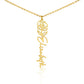 Just for You! A Birth Month Flower Name Necklace