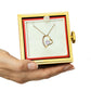 Forever Love Heart Necklace with Rotating Rose Gift Box | Panda Jewelry