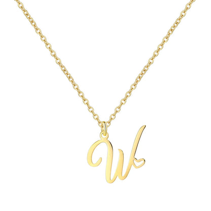 Heart Initial Necklace for Women — 18K Gold Plated, Personalized Letter + Heart Pendant