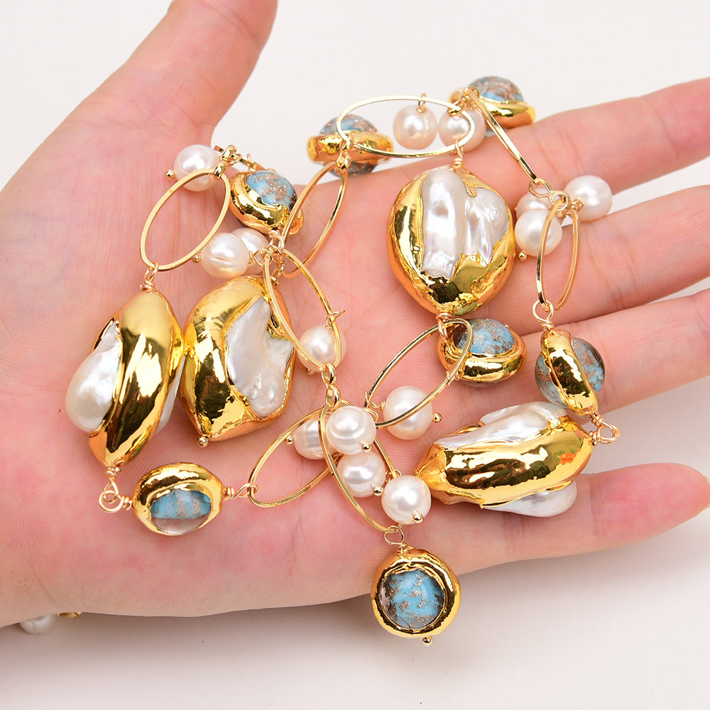 Freshwater Cultured White Koch Pearl Necklace